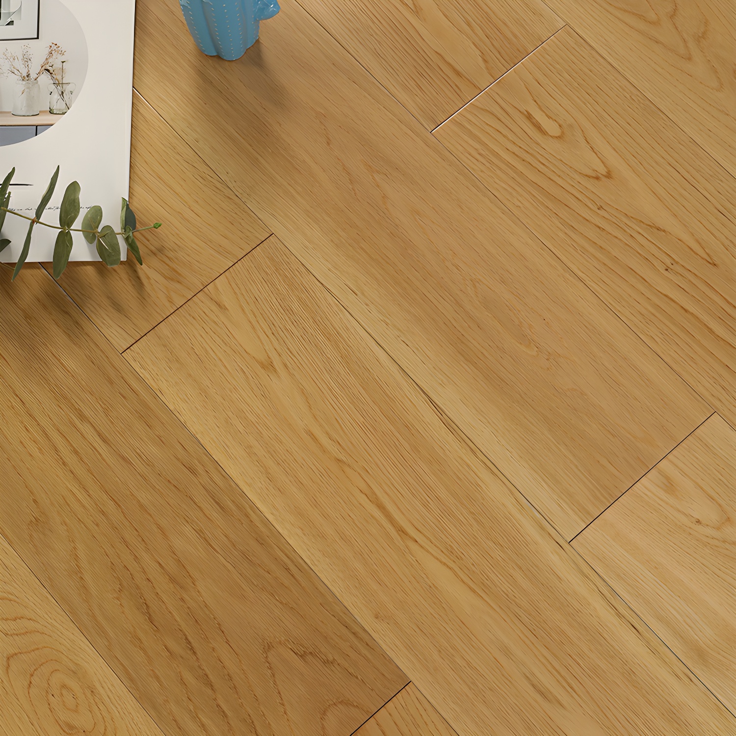 Waterproof Oak Hardwood Flooring, Scratch Resistant and Matte Finish