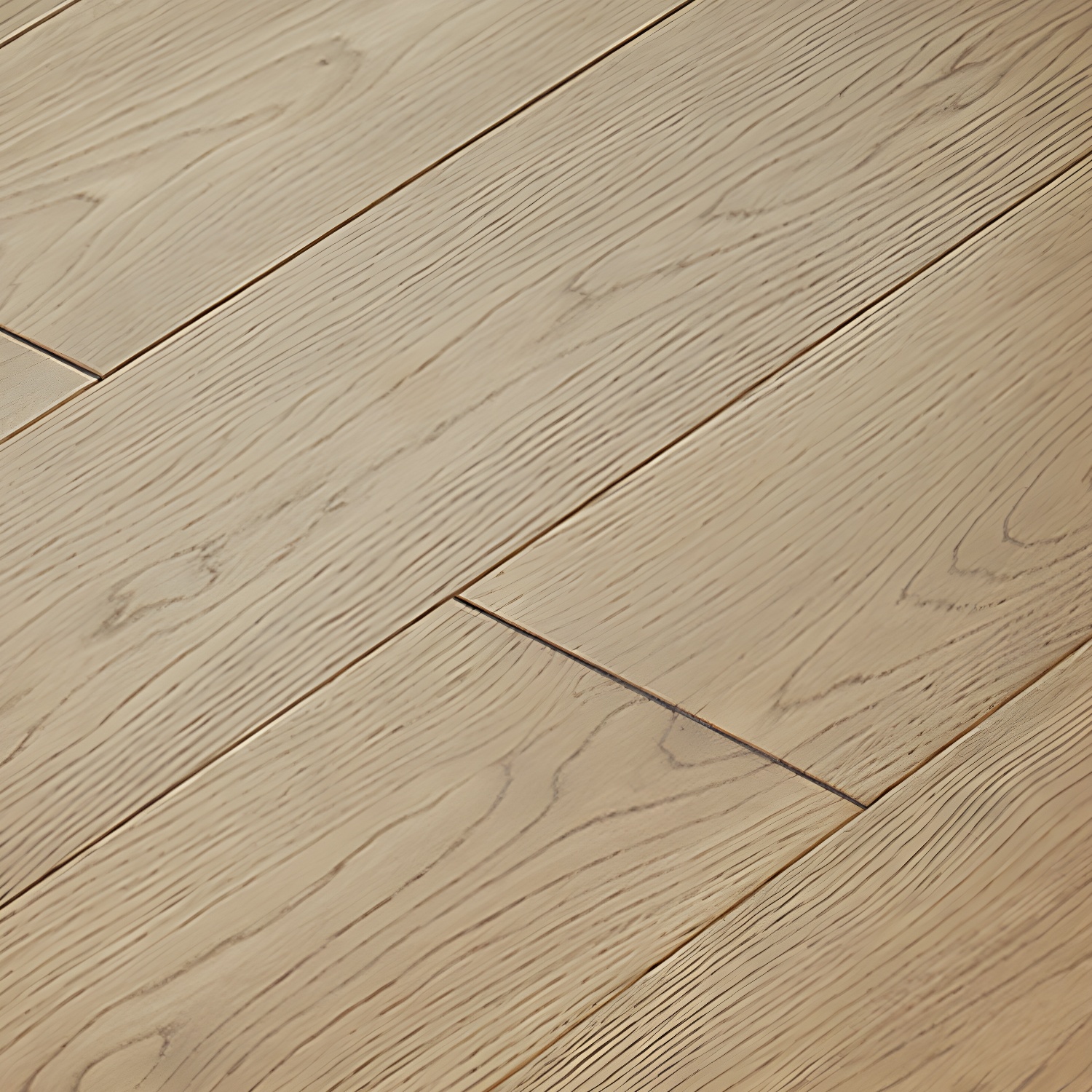 Wire Brushed Matte Medium Wood Click-Lock Solid Wood Oak Hardwood Flooring