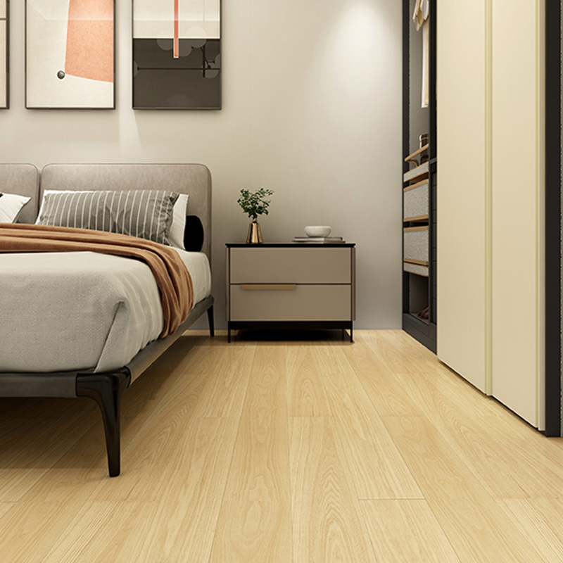 Waterproof Medium Wood Laminate Flooring - Scratch Resistant Planks for Living Space