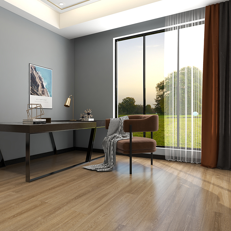 Waterproof Scratch Resistant Laminate Wood Planks - Indulge in Luxurious Medium Wood Tones