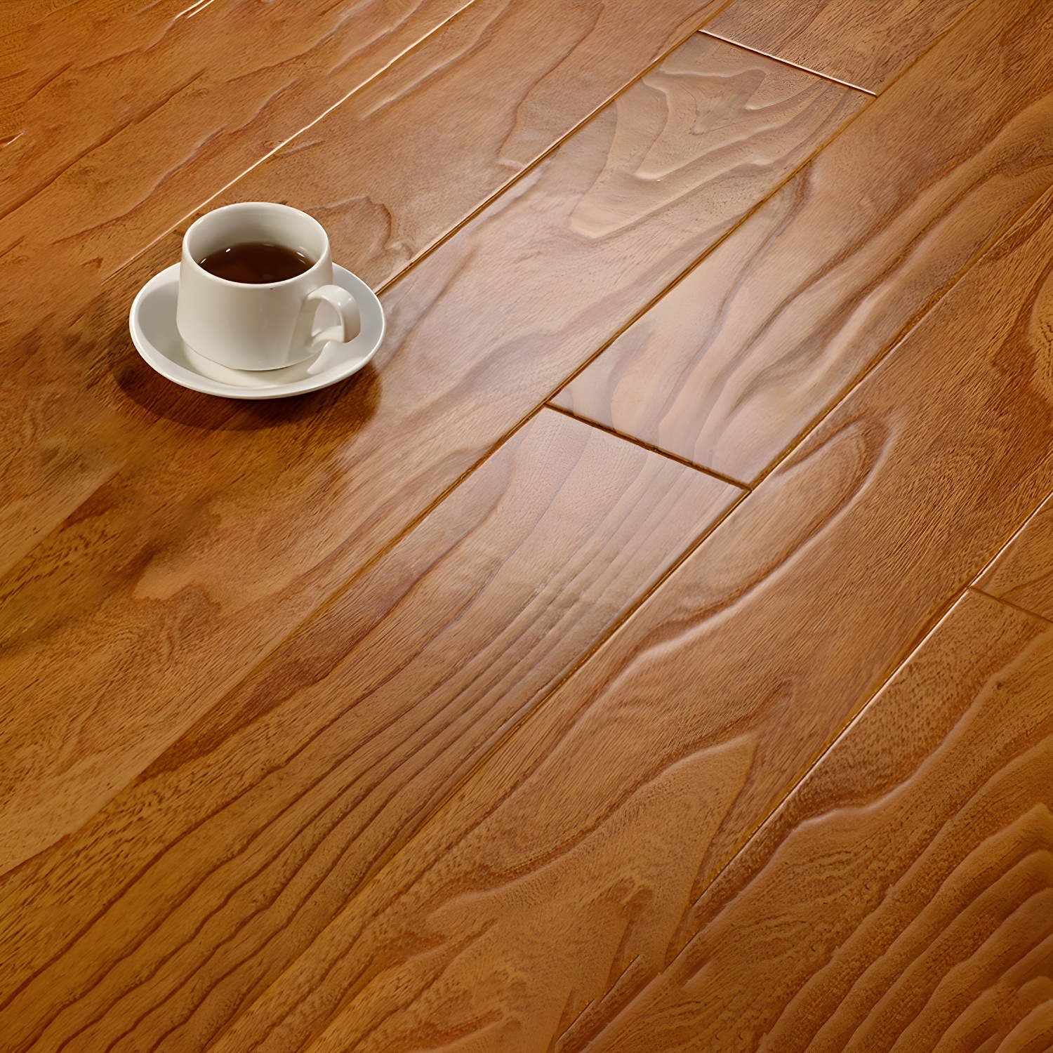 Waterproof 12mm Oak Laminate Wood Planks - Scratch Resistant and Smooth for Living Rooms