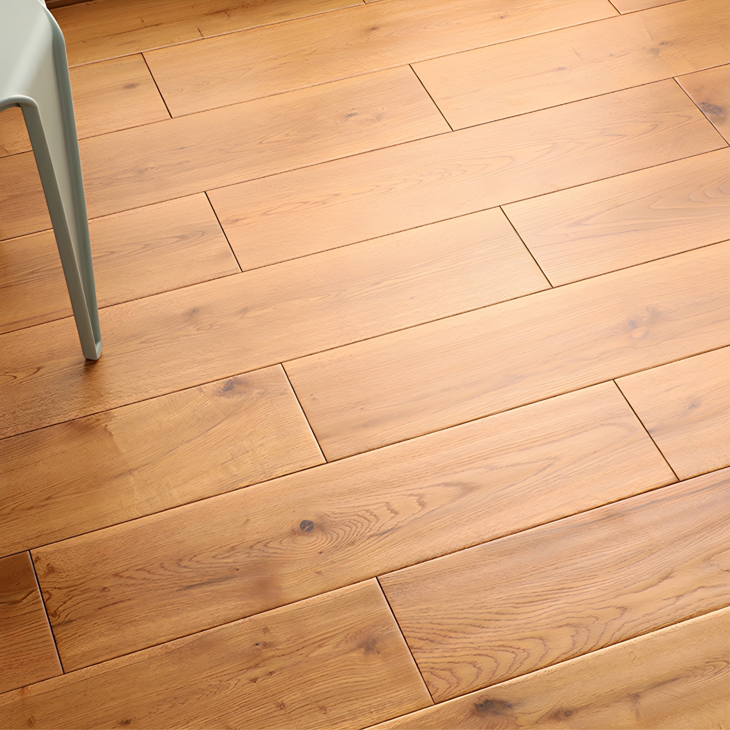 Smooth Matte Oak Medium Wood Tongue and Groove Modern Style Hardwood Flooring