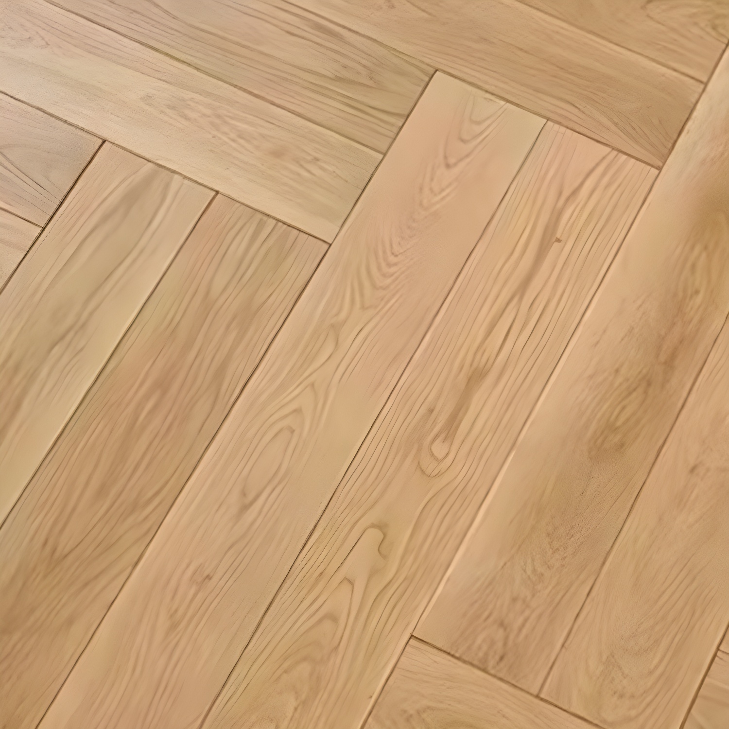 Medium Wood Contemporary Click-Lock Parquet Hardwood Flooring