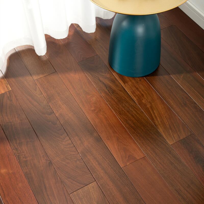 Waterproof Scratch Resistant Medium Wood Tone Solid Wood Tongue and Groove Hardwood Flooring