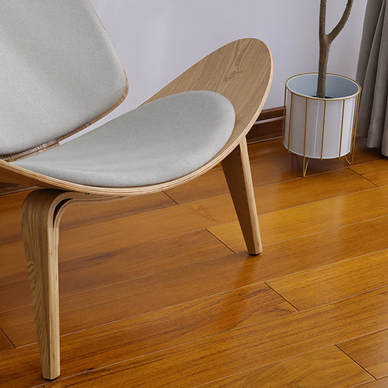 Medium Wood Teak Click-Lock Solid Surface Flooring for Sleek Modern Interiors