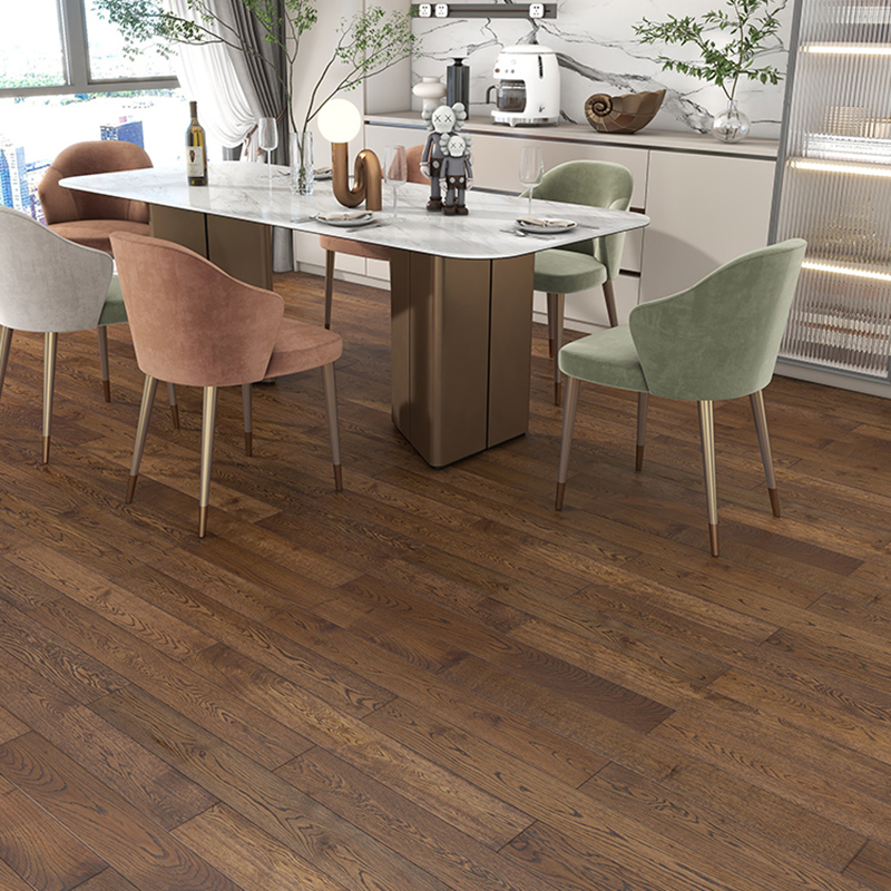 Waterproof Stain-Resistant Medium Wood Oak Click-Lock Hardwood Flooring
