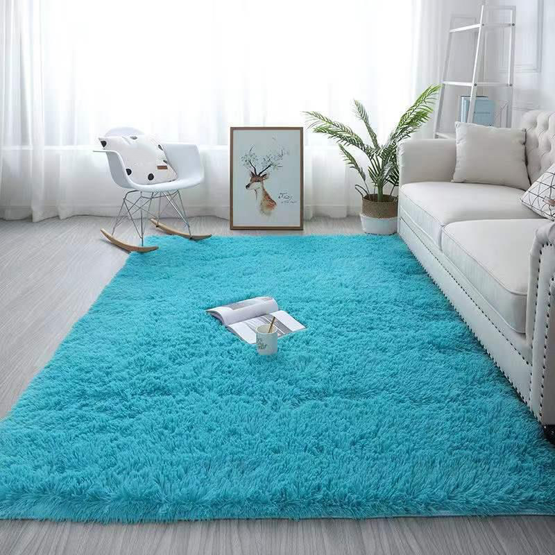 Indoor Modern Solid Colour Area Rug with Thick Construction and Anti-Slip Backing for Adults' Room