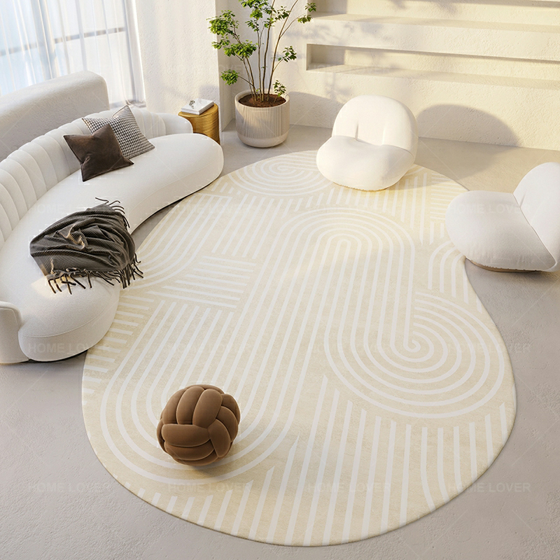 Premium Cotton Blend Novelty Area Rug for Adults' Room, with Anti-Slip Backing