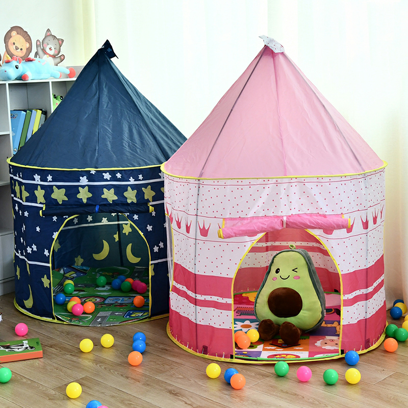 Durable UV Resistant Play Tent for Indoor/Outdoor Use with Windows and Tent Poles Included