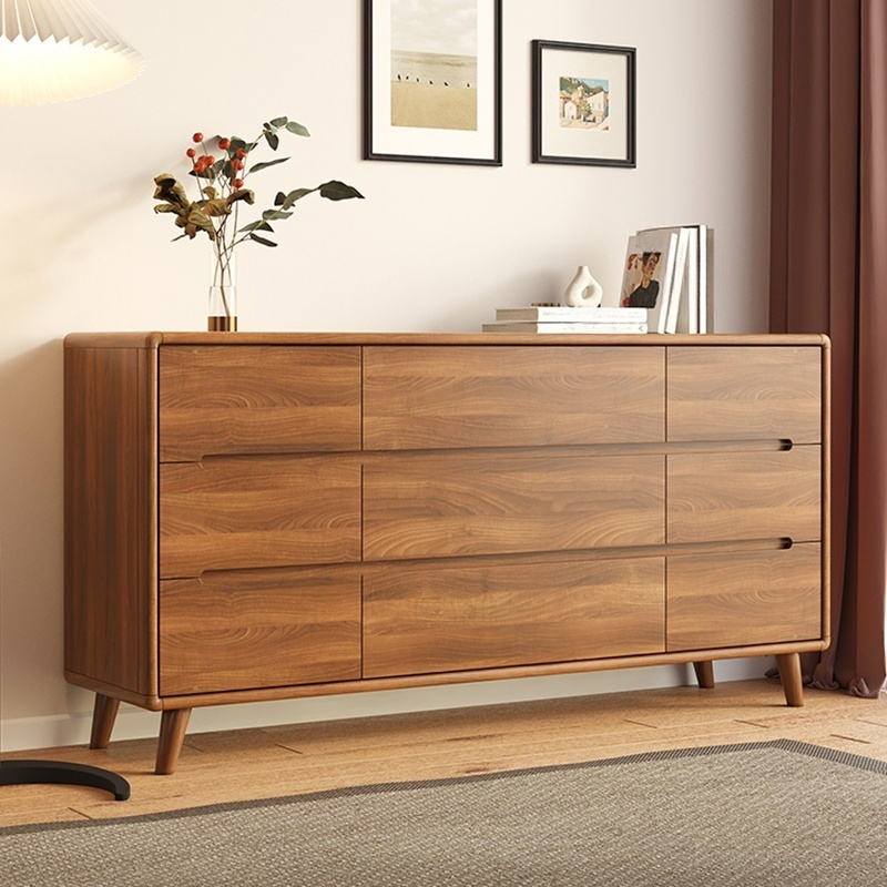 Elevated Wood Dresser Spacious, Stylish All-rounder for Streamlined Storage