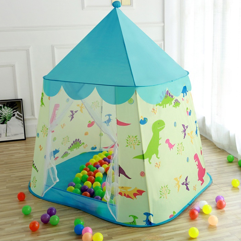 Colourful Round Play Tent with Carrying Bag and No Doors Included