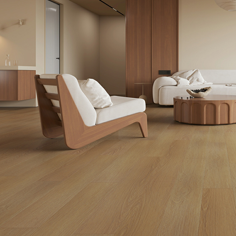Scratch Resistant Waterproof Laminate Wood Planks in Low Gloss Finish for Living Spaces