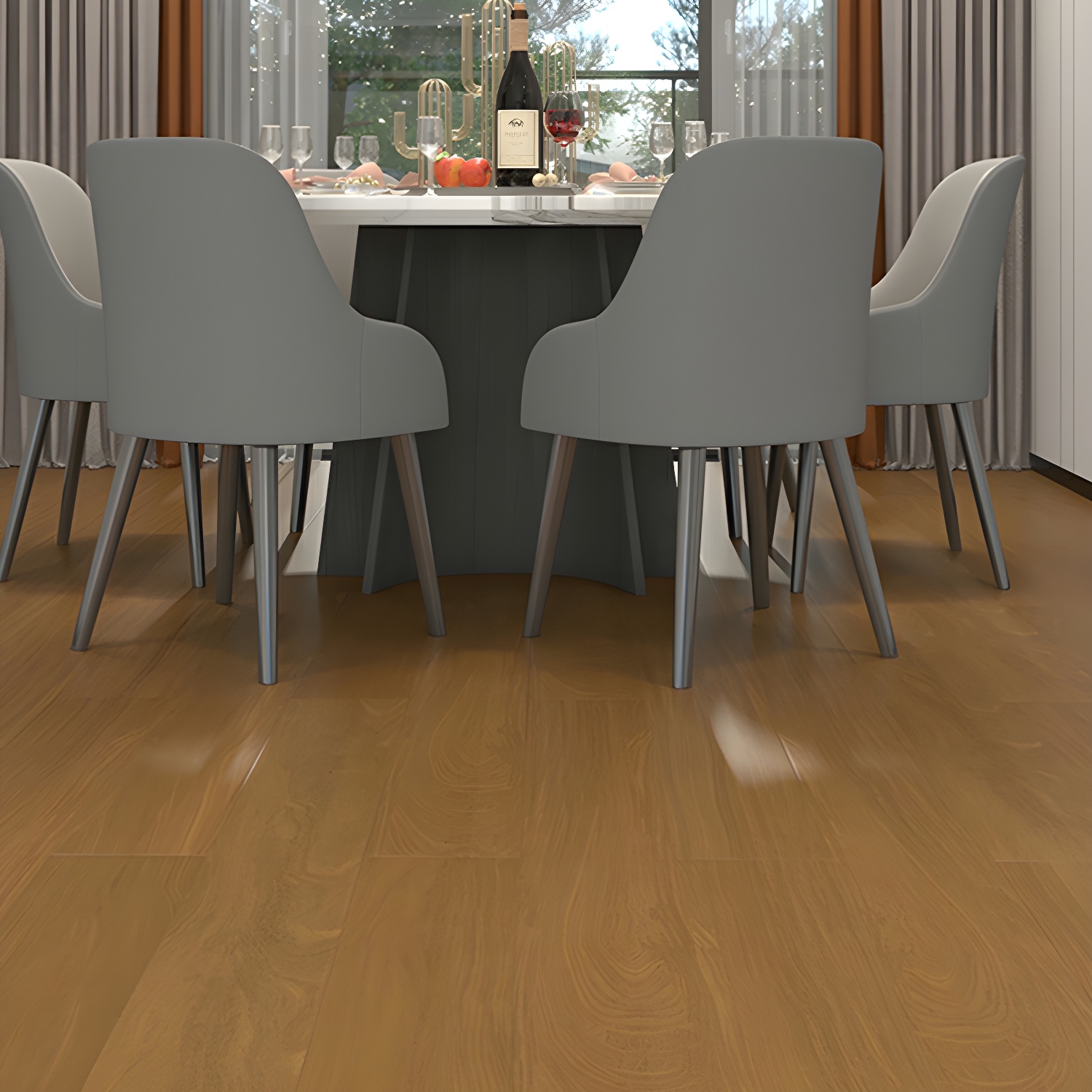 Waterproof Cumaru Wood Modern Style Solid Wood Matte Hardwood Flooring