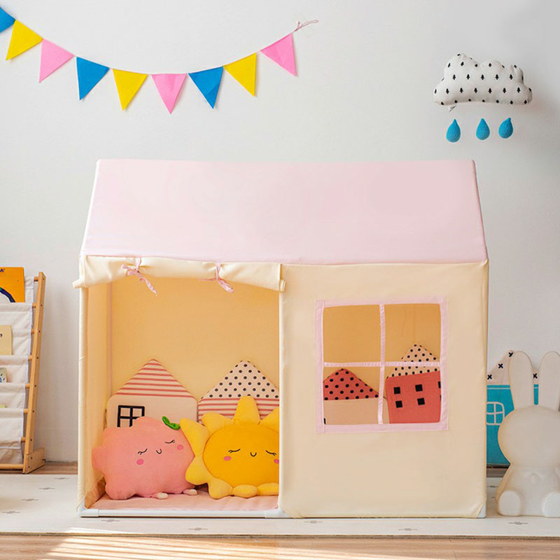 Modern Fabric Dollhouse with Lights and Windows for Indoor and Outdoor Use