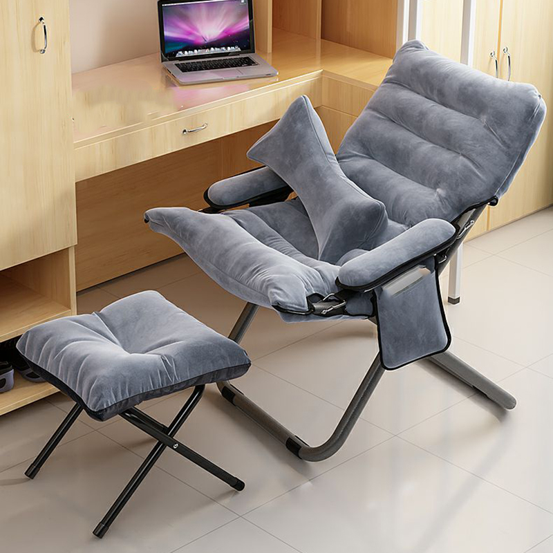 Modern Small Size Standard Recliner with Metal Frame and Metal Legs Standard Base Non-Motion