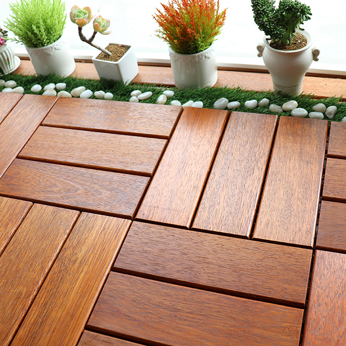 Luxurious Merbau Parquet Matte Click-Lock Solid Wood Flooring