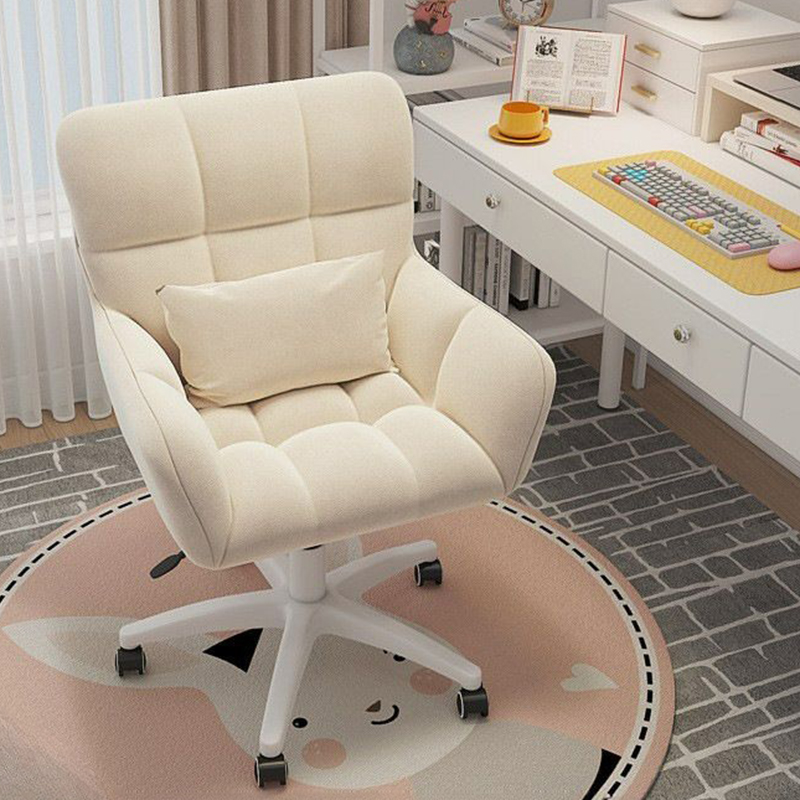 Swivel Modern Task Chair with Adjustable Seat Height, Armrests & Upholstered Back