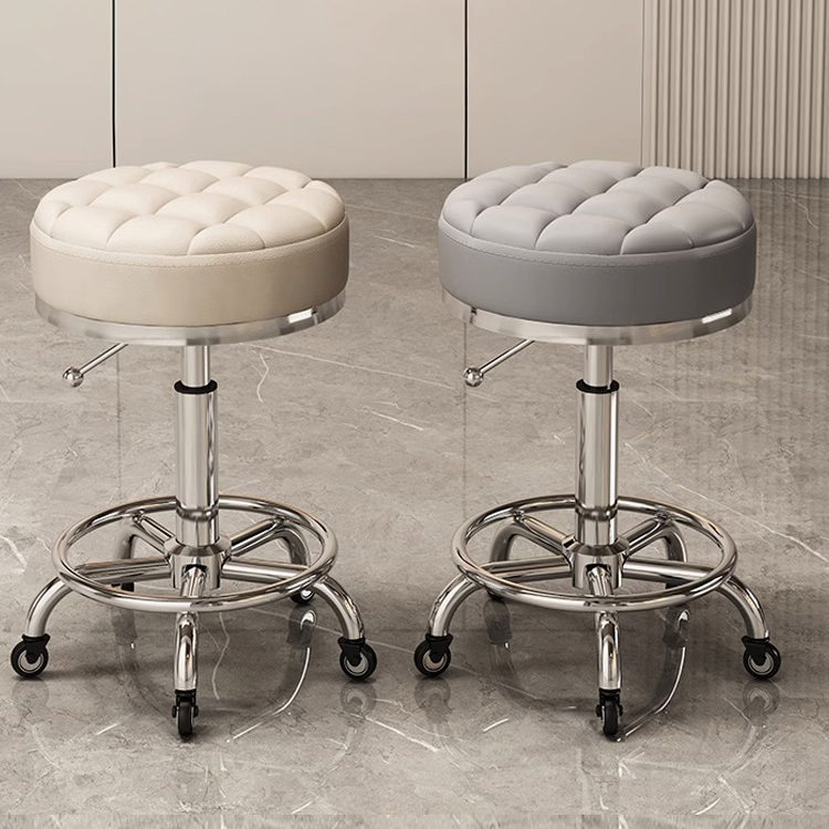 Adjustable Salon Chair PU Leather Water Resistant Styling Chair for Hair Stylist