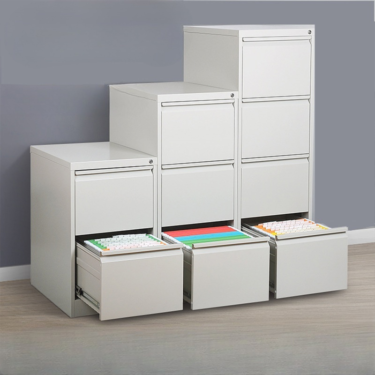 Modern Simple Style Fireproof Steel Vertical Filing Cabinet/Horizontal Filing Cabinet with Soft Close Drawers and Key Lock