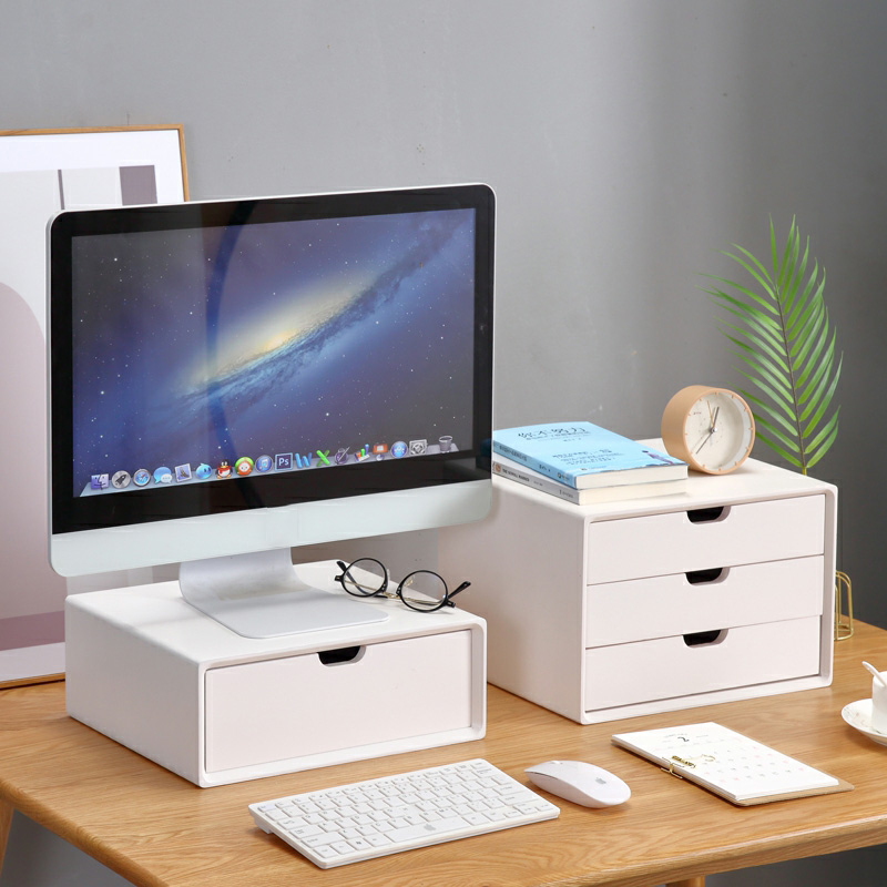 Horizontal Filing Cabinet in Natural Wood with 4 Drawers/3 Drawers/2 Drawers in a Simplistic Style