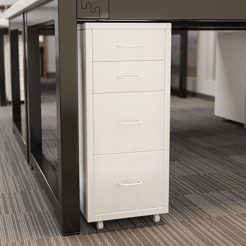 Assembled Waterproof Free Standing Tableside/Tabletop/Under Desk Vertical Filing Cabinet with Filing Storage in a Modern Style, Gate Included/Not Included
