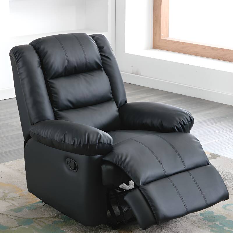 Contemporary Alloy Independent Foot Movement Detachable Cushion Lumbar Support Locking Back Angle Standard (No Motion) Chair Recliner