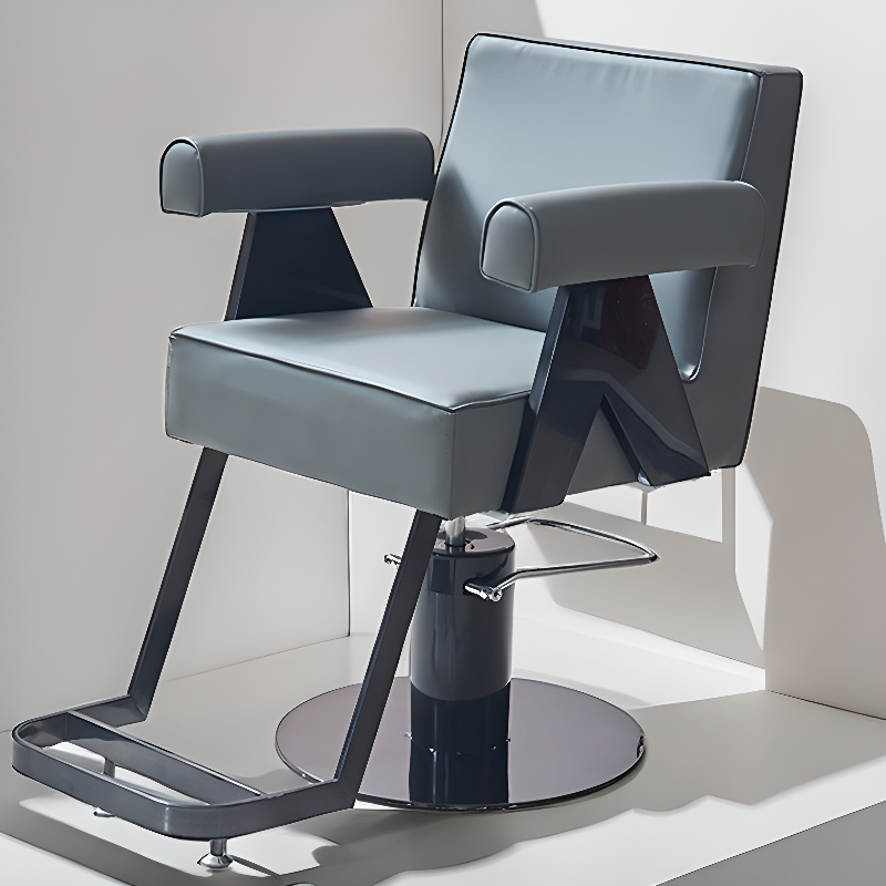 Orbicular Citrus Colour/Green/Dove Grey Stain Resistant Turned Barber Chair with Armrest