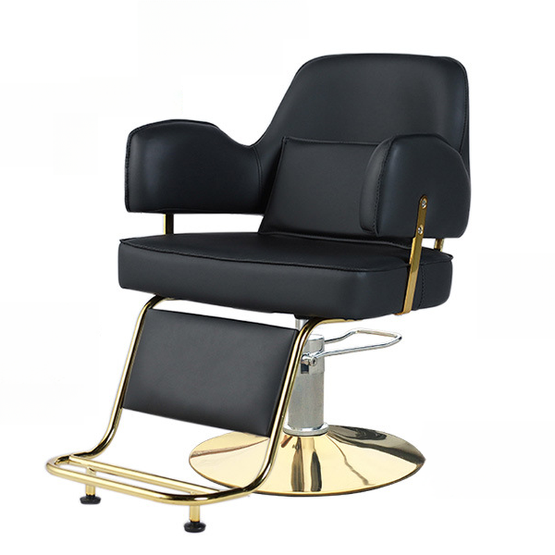 Alloy L-Shape/Oblong Multi-levelled Flexible Barber Chair with Solid Back, Rust Resistant