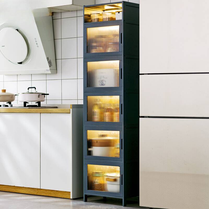 Repository Independent Closed Kitchen Cupboards with 6 Shelves/5 Shelves