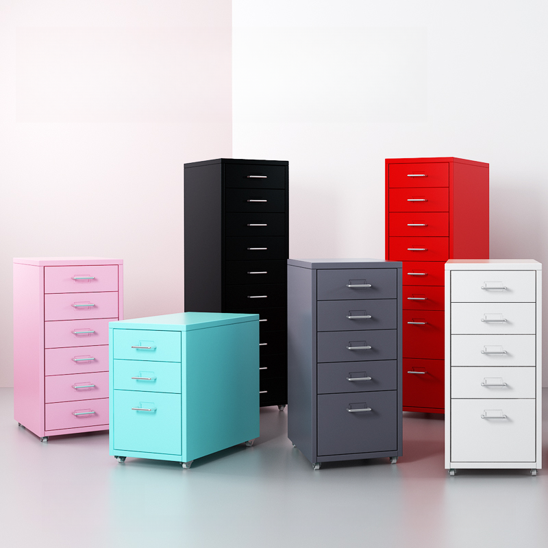 Secure, Rotatable Free Standing Vertical Filing Cabinet with Hydrophobic Finish and Legal Filing Storage