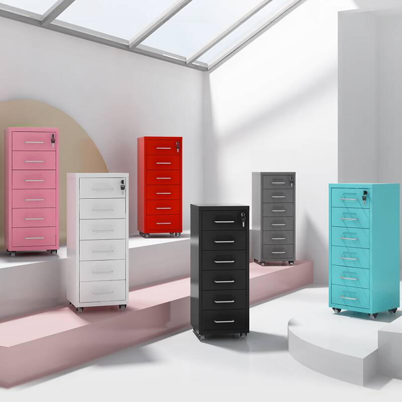 Home Office Free Standing Vertical Filing Cabinet: Hydrophobic, Stockroom Storage, Tableside Orientation, Secretary Safe