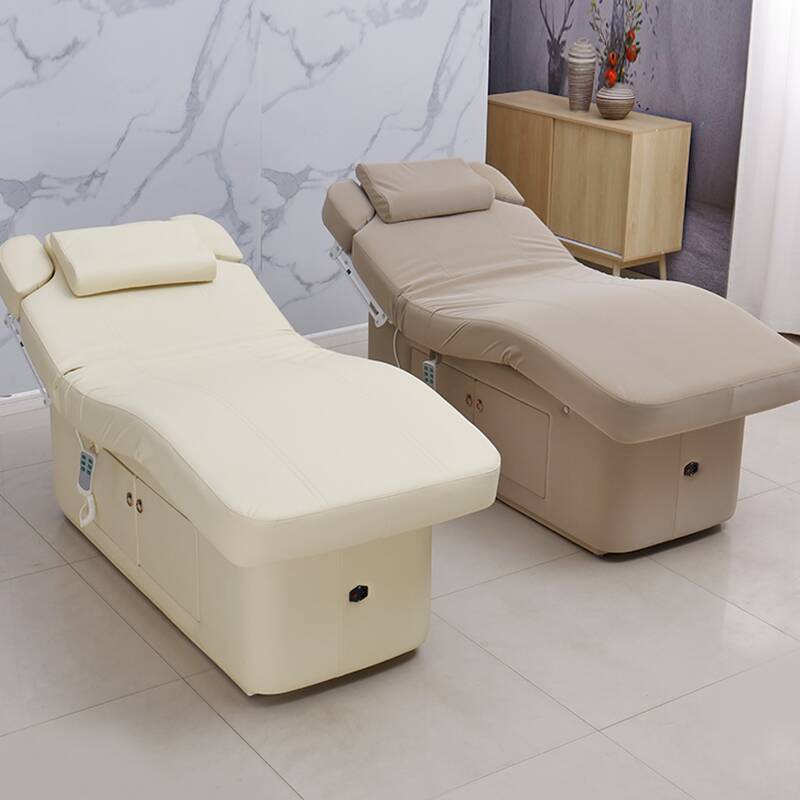 Timber Trestle Base Multi-levelled Rectangle Facial Bed