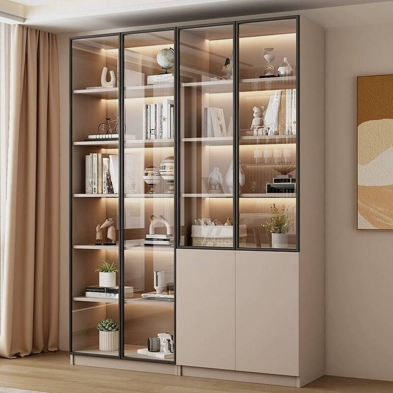 Ivory Edge Accent Cabinet with Compartment Drawer