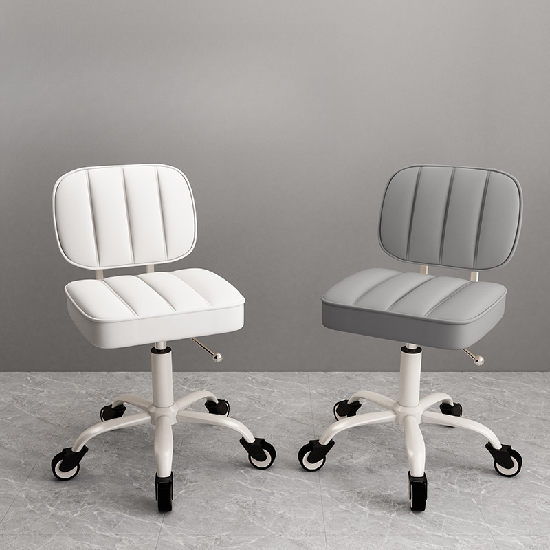 L-Shape Striped Ergonomic Styling Chair with Adjustable and Swivel, Alloy Frame