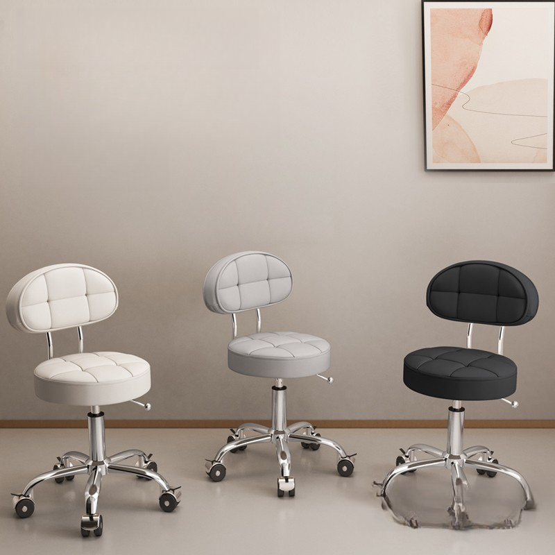 Adjustable Round Striped Metal Styling Chair