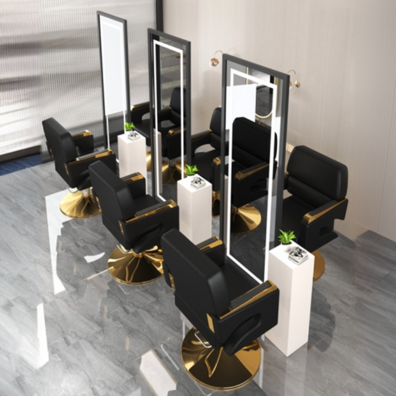 Scratch-repellent Open Back Barber Chair