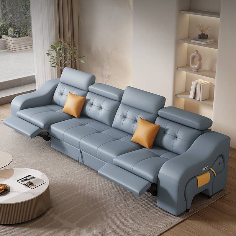 Electric Day Bed and Futon with Tufted Back and Stockroom Storage