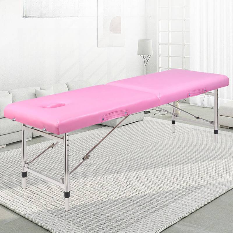 Pink/Sepia/Blue Portable Outdoor-Appropriate Massage Bed