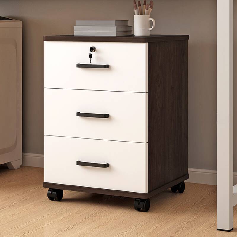 Assembled Under Desk Vertical Filing Cabinet with Secretary Safe and Legal Filing Storage