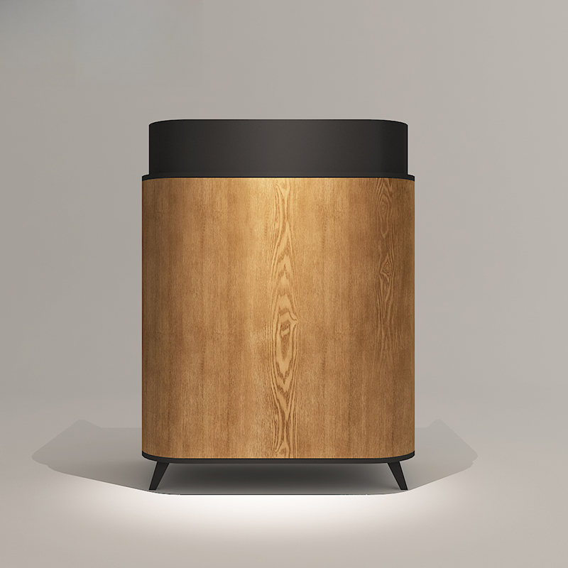 Rectangular Reception Desk with 1 Drawer and Manufactured Wood Top