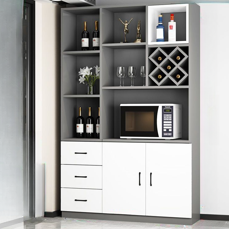 Pantry Hutch with 6 Drawers, 7 Shelves, and Exposed Storage