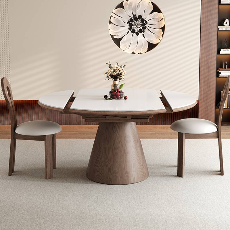 Modern Simple Style Sintered Stone Dining Table Set for 6, Adaptable Design