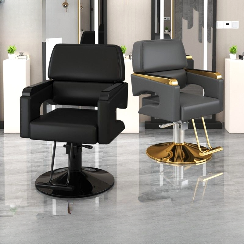 Metal Rectangle Styling Chair with Solid Colour, Adjustable Features, and Footrest