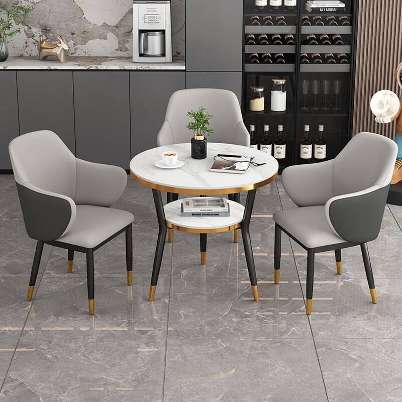 Art Deco 3-Leg Dining Table Set for Stylish Gatherings