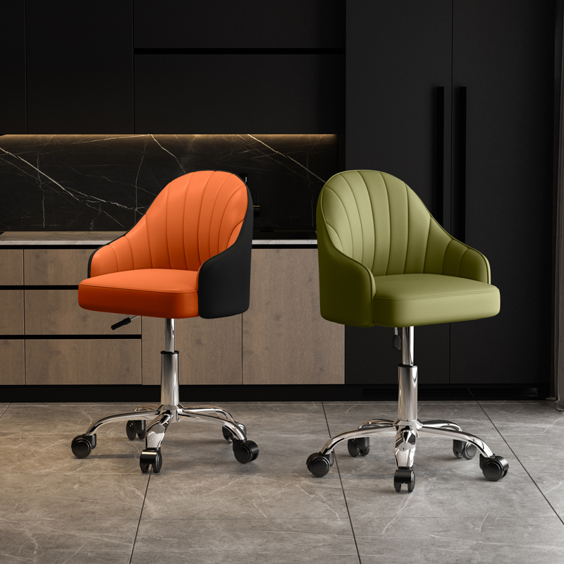 Modern L-Shape Striped Styling Chair Stainless Alloy Adjustable