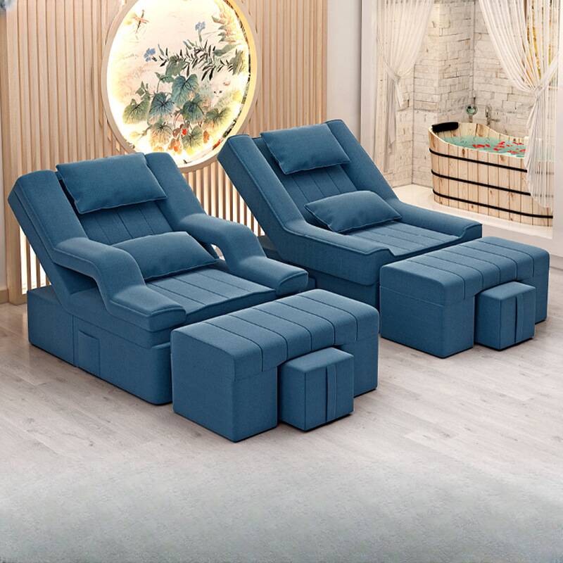 Wood Rectangular Massage Bed with 1 Chair