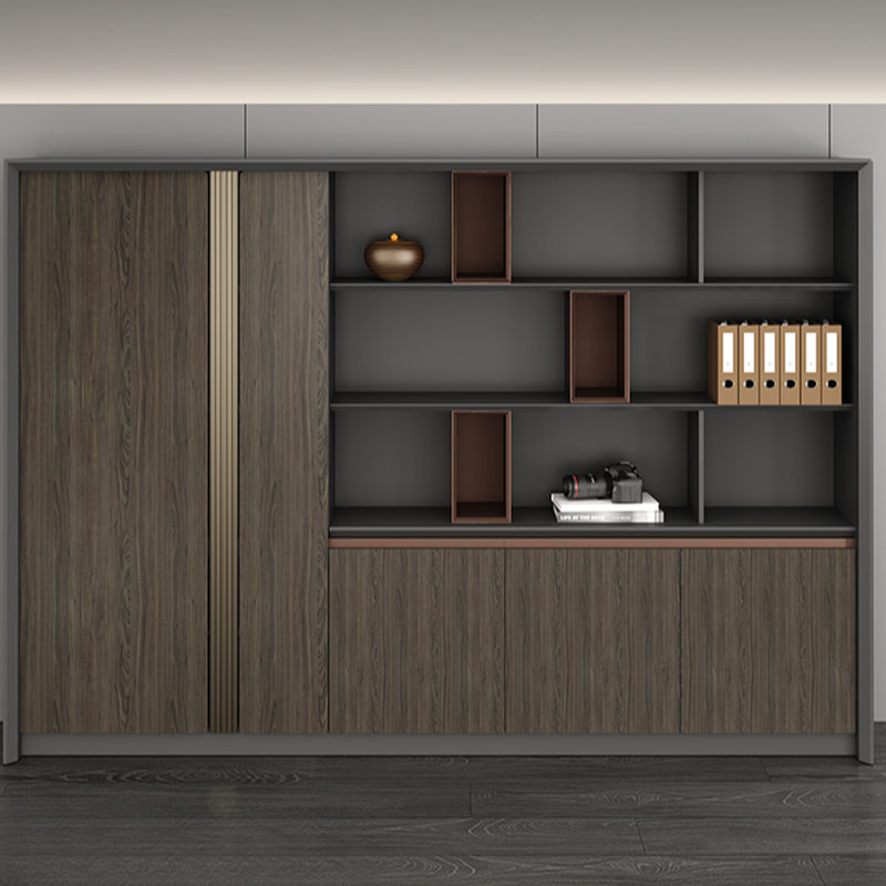 Mold-inhibiting Supplies Storage Cabinet with Lighting and 5-Wide Compartments