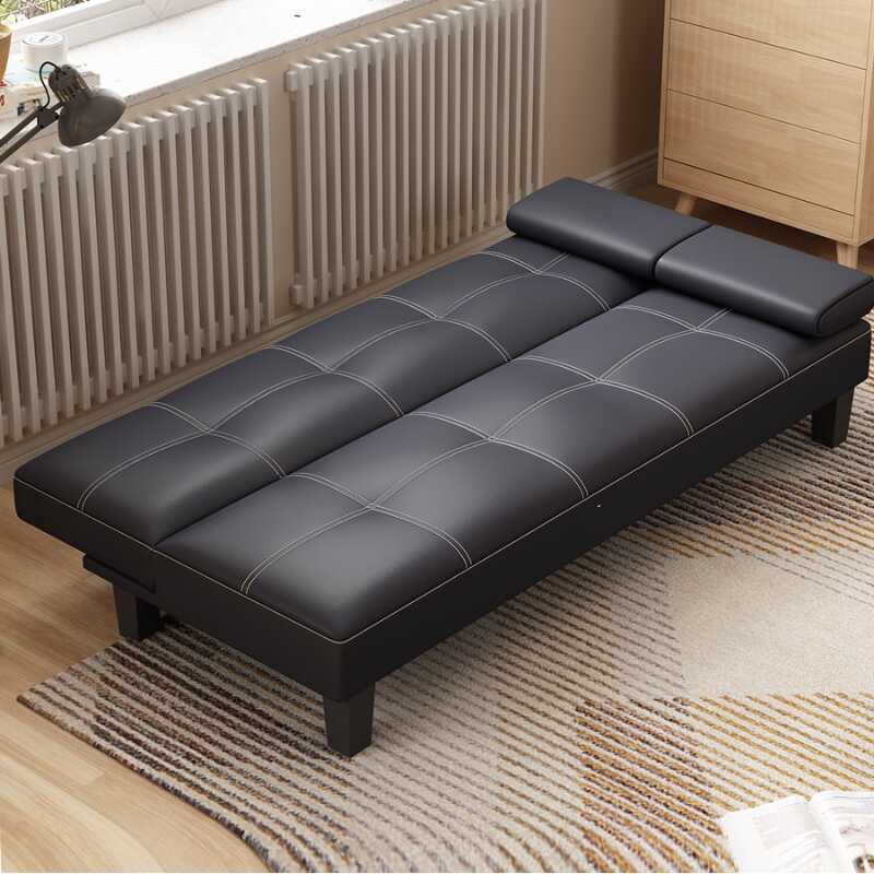 2 Pillows Casual Twin Size Stitch-tufted Convertible Sofa with Pillow Top Arm & Biscuit Back, for 2