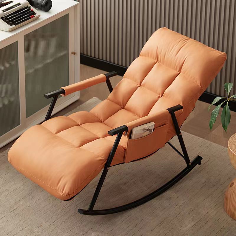 Yellow/Cerulean/Citrus Colour Modern Simple Style Upholstered Rocking Seat with Track Arm, Water Proof