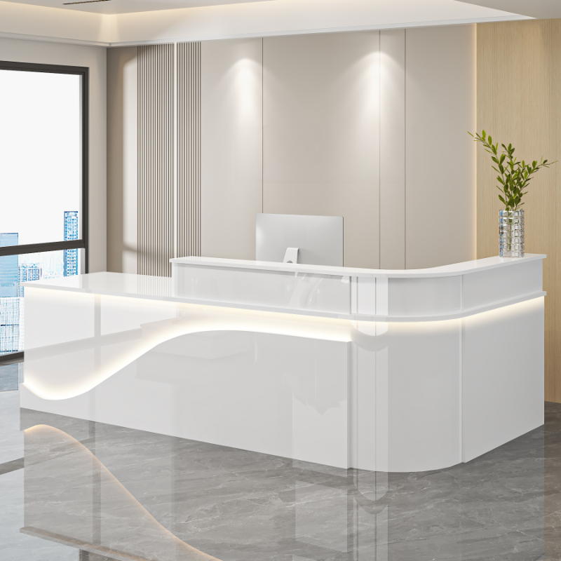 L-Shape Desk with 1 Cabinet, Hutch, Keyboard Tray, Cable Management, Desk Return, Filing Cabinet, and 1 Drawer Pedestal